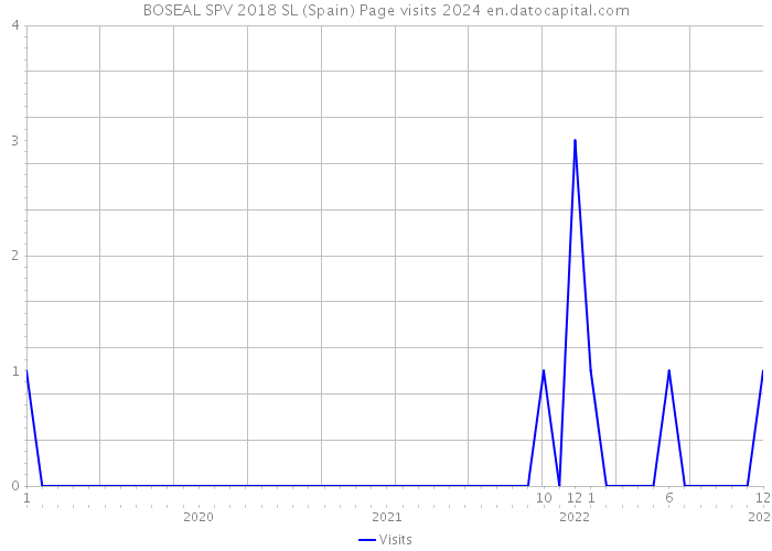 BOSEAL SPV 2018 SL (Spain) Page visits 2024 