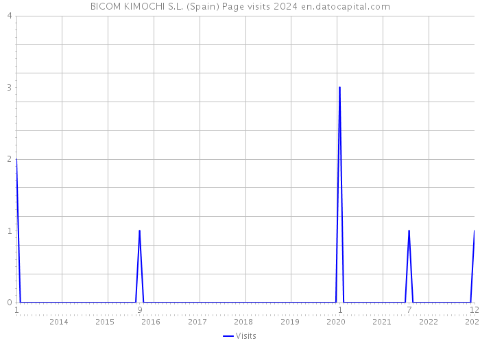 BICOM KIMOCHI S.L. (Spain) Page visits 2024 