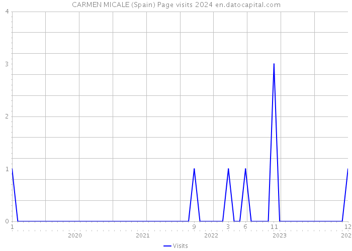 CARMEN MICALE (Spain) Page visits 2024 