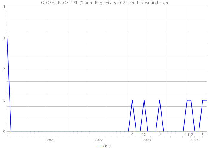 GLOBAL PROFIT SL (Spain) Page visits 2024 