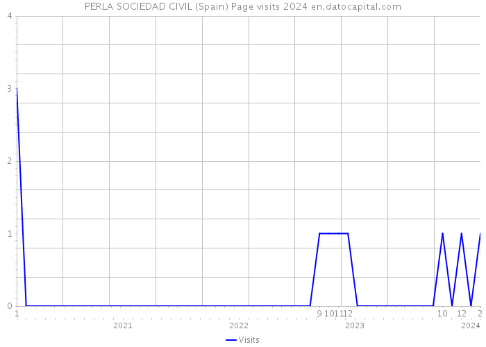PERLA SOCIEDAD CIVIL (Spain) Page visits 2024 