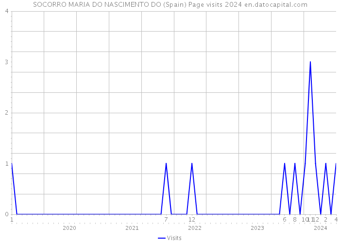 SOCORRO MARIA DO NASCIMENTO DO (Spain) Page visits 2024 
