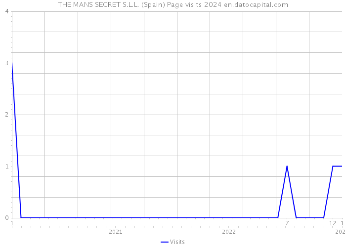 THE MANS SECRET S.L.L. (Spain) Page visits 2024 