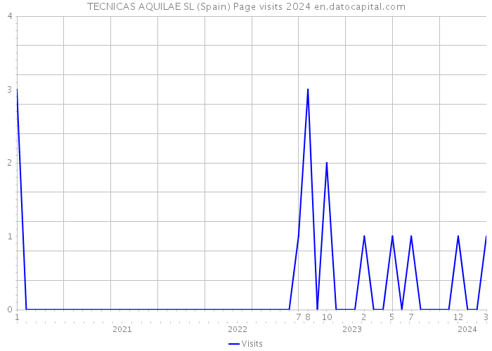 TECNICAS AQUILAE SL (Spain) Page visits 2024 