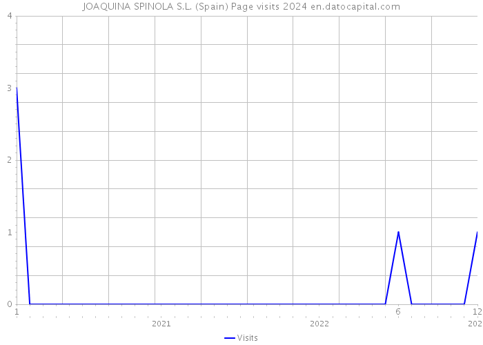 JOAQUINA SPINOLA S.L. (Spain) Page visits 2024 