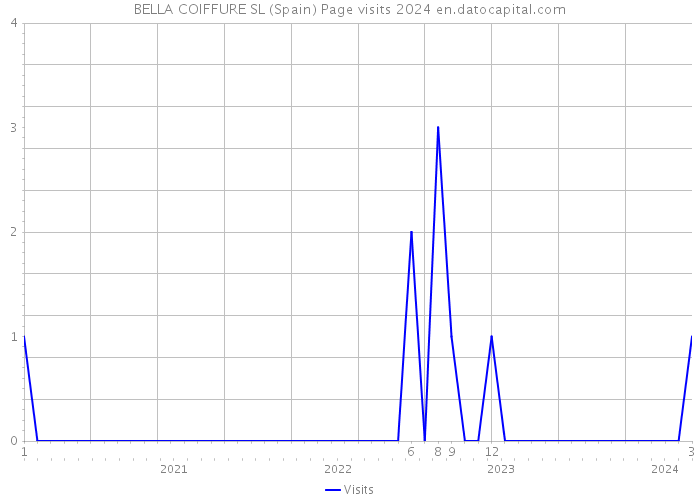 BELLA COIFFURE SL (Spain) Page visits 2024 