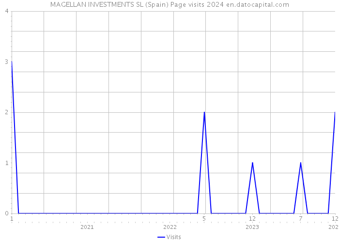 MAGELLAN INVESTMENTS SL (Spain) Page visits 2024 