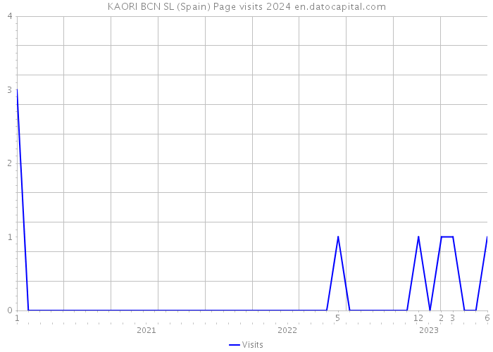 KAORI BCN SL (Spain) Page visits 2024 