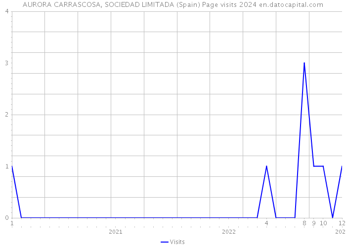 AURORA CARRASCOSA, SOCIEDAD LIMITADA (Spain) Page visits 2024 