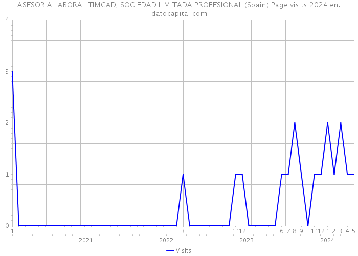 ASESORIA LABORAL TIMGAD, SOCIEDAD LIMITADA PROFESIONAL (Spain) Page visits 2024 