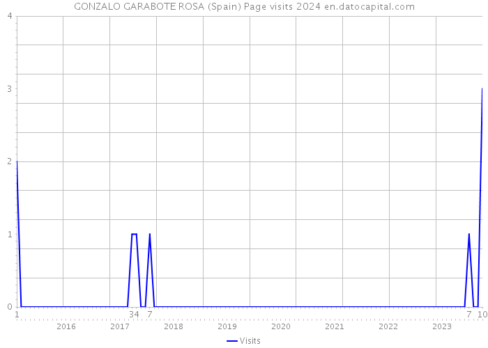 GONZALO GARABOTE ROSA (Spain) Page visits 2024 