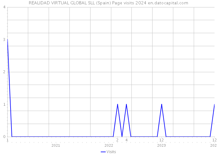REALIDAD VIRTUAL GLOBAL SLL (Spain) Page visits 2024 