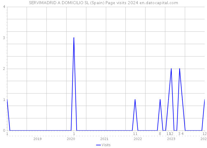 SERVIMADRID A DOMICILIO SL (Spain) Page visits 2024 