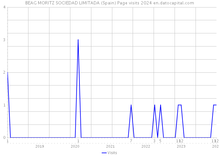 BEAG MORITZ SOCIEDAD LIMITADA (Spain) Page visits 2024 