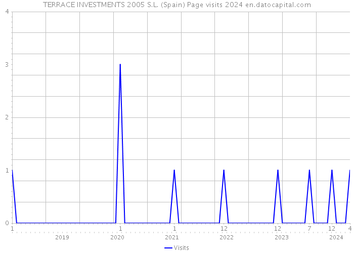 TERRACE INVESTMENTS 2005 S.L. (Spain) Page visits 2024 