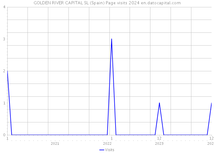 GOLDEN RIVER CAPITAL SL (Spain) Page visits 2024 
