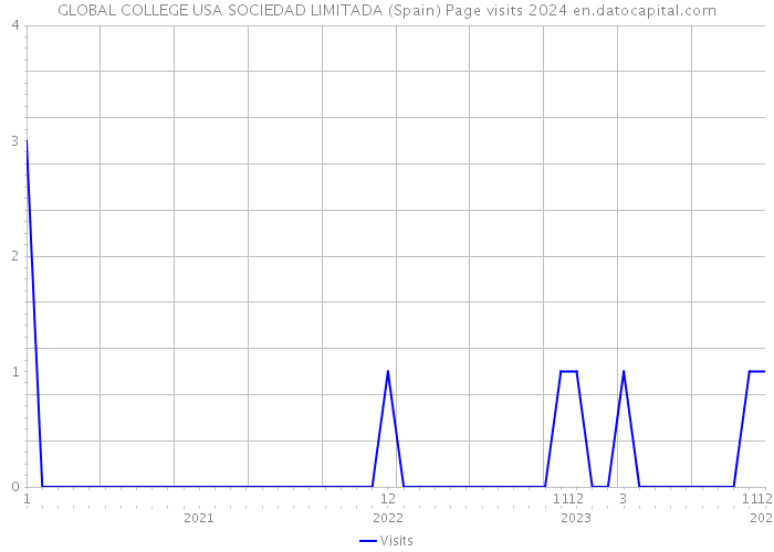 GLOBAL COLLEGE USA SOCIEDAD LIMITADA (Spain) Page visits 2024 