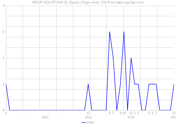 HOOP SOLUTIONS SL (Spain) Page visits 2024 