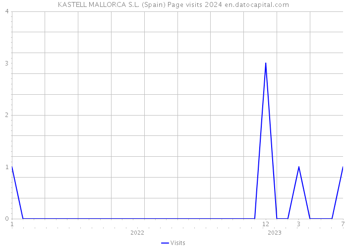 KASTELL MALLORCA S.L. (Spain) Page visits 2024 