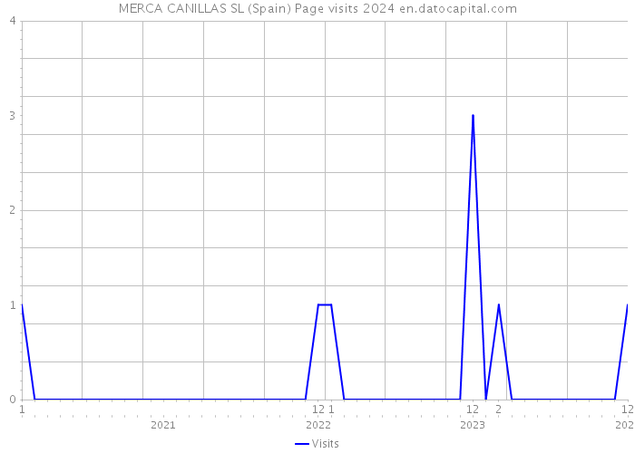 MERCA CANILLAS SL (Spain) Page visits 2024 
