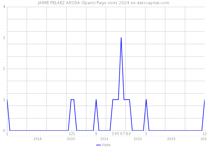 JAIME PELAEZ AROSA (Spain) Page visits 2024 