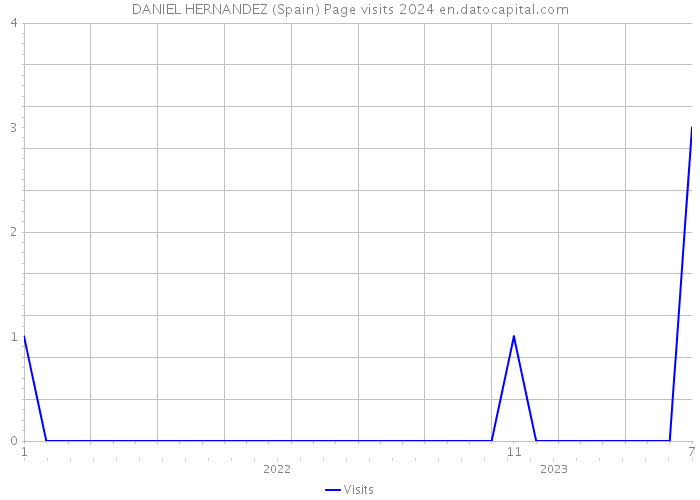 DANIEL HERNANDEZ (Spain) Page visits 2024 
