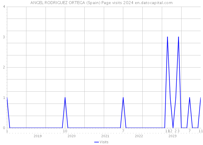 ANGEL RODRIGUEZ ORTEGA (Spain) Page visits 2024 