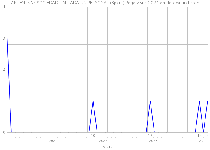 ARTEN-NAS SOCIEDAD LIMITADA UNIPERSONAL (Spain) Page visits 2024 