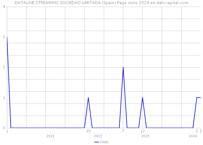 DATALINE STREAMING SOCIEDAD LIMITADA (Spain) Page visits 2024 