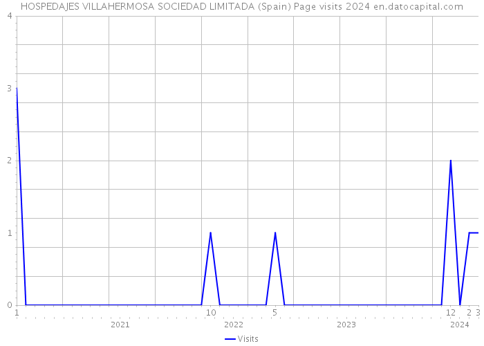 HOSPEDAJES VILLAHERMOSA SOCIEDAD LIMITADA (Spain) Page visits 2024 