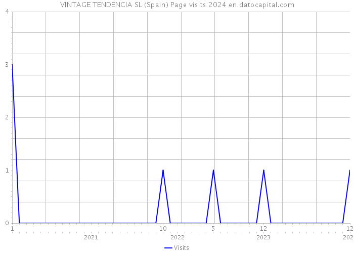 VINTAGE TENDENCIA SL (Spain) Page visits 2024 