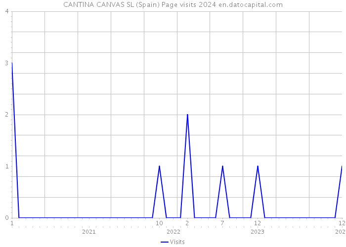 CANTINA CANVAS SL (Spain) Page visits 2024 