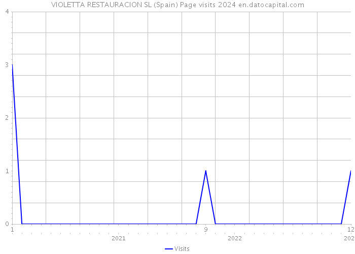 VIOLETTA RESTAURACION SL (Spain) Page visits 2024 
