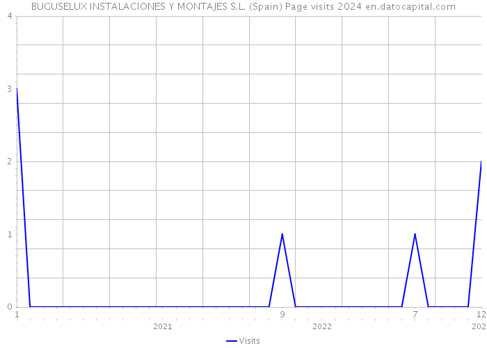BUGUSELUX INSTALACIONES Y MONTAJES S.L. (Spain) Page visits 2024 