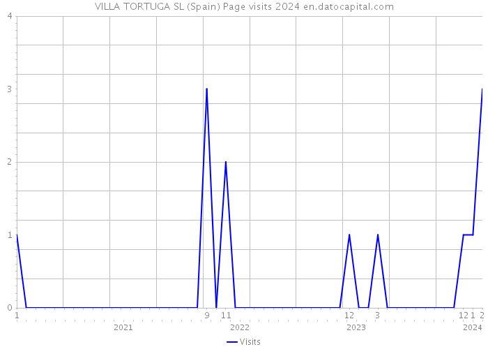 VILLA TORTUGA SL (Spain) Page visits 2024 