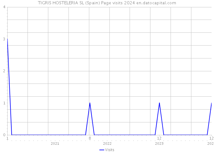TIGRIS HOSTELERIA SL (Spain) Page visits 2024 
