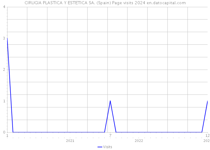 CIRUGIA PLASTICA Y ESTETICA SA. (Spain) Page visits 2024 