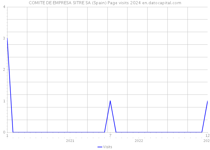 COMITE DE EMPRESA SITRE SA (Spain) Page visits 2024 