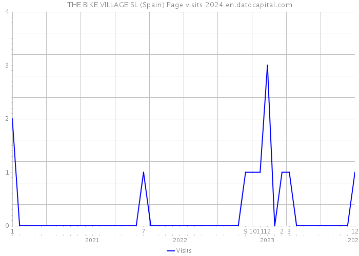 THE BIKE VILLAGE SL (Spain) Page visits 2024 