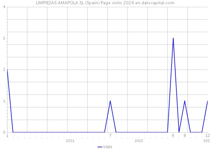 LIMPIEZAS AMAPOLA SL (Spain) Page visits 2024 