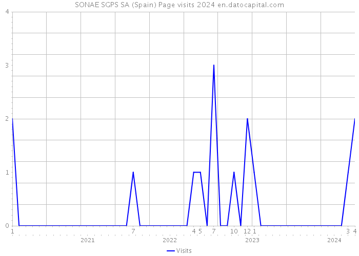 SONAE SGPS SA (Spain) Page visits 2024 
