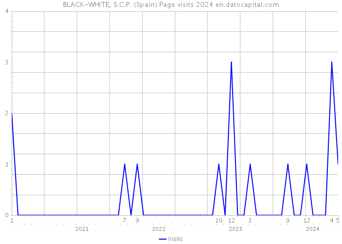 BLACK-WHITE, S.C.P. (Spain) Page visits 2024 