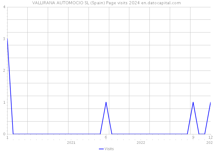 VALLIRANA AUTOMOCIO SL (Spain) Page visits 2024 