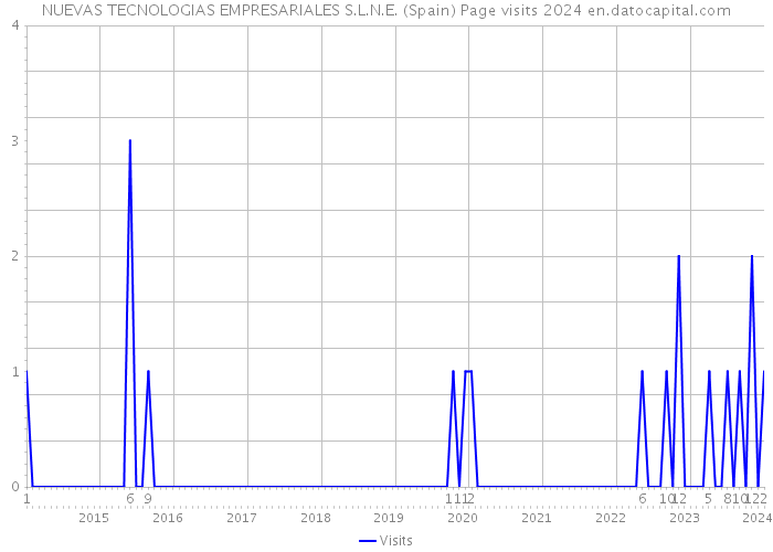 NUEVAS TECNOLOGIAS EMPRESARIALES S.L.N.E. (Spain) Page visits 2024 