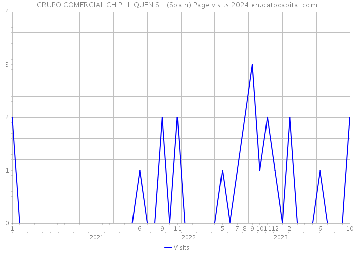 GRUPO COMERCIAL CHIPILLIQUEN S.L (Spain) Page visits 2024 