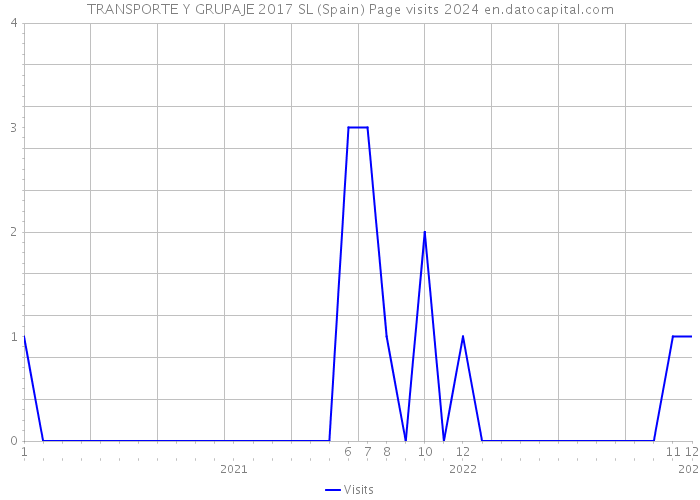 TRANSPORTE Y GRUPAJE 2017 SL (Spain) Page visits 2024 