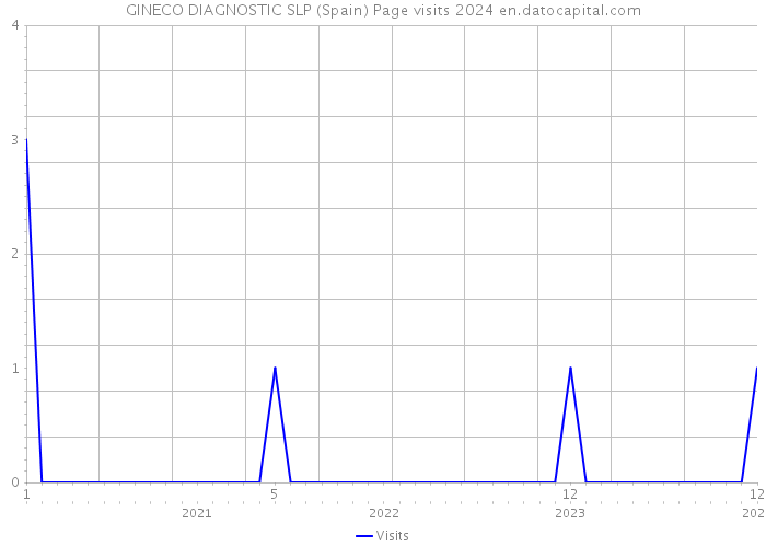 GINECO DIAGNOSTIC SLP (Spain) Page visits 2024 