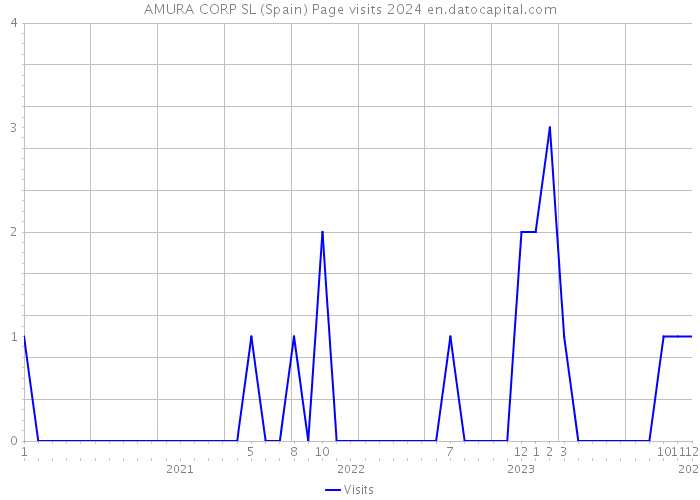 AMURA CORP SL (Spain) Page visits 2024 