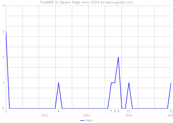 FLAMES SL (Spain) Page visits 2024 
