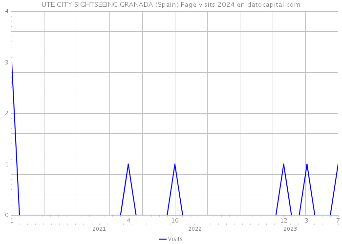 UTE CITY SIGHTSEEING GRANADA (Spain) Page visits 2024 